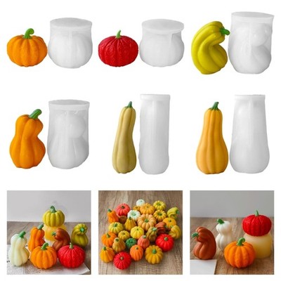 Silicone Mould Pumpkin Molds Casting Molds Halloween Plasters Molds