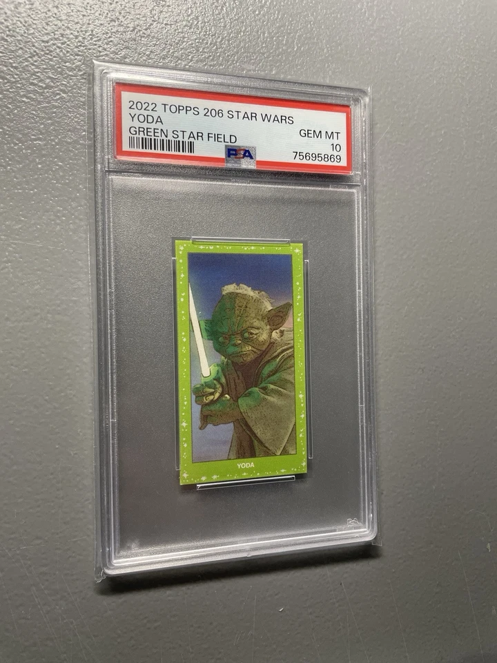 2022 topps 206 Star Wars Yoda Green Star Field 💎 PSA 10 GEM MINT - Image 4 of 4