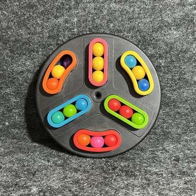 Vintage Back Spin Hand Held Game Match Marble Colors Puzzle Brain Binary Arts