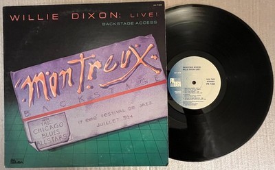 WILLIE DIXON W/ THE CHICAGO BLUES ALLSTARS - LIVE! LP BACKSTAGE ACCESS VG++