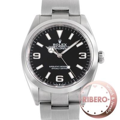 ROLEX Explorer 1 124270 Stainless Steel Free Shipping with Box