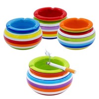 Keramik Sturm Aschenbecher 11 Cm - 4Er Set - Wind Schutz Tisch Ascher Wetterfest