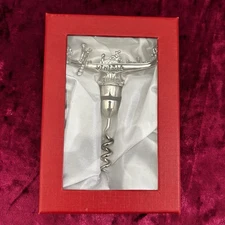 Vintage Silver Metal VENICE VENEZIA Italy Gondola Corkscrew Wine Opener Barware