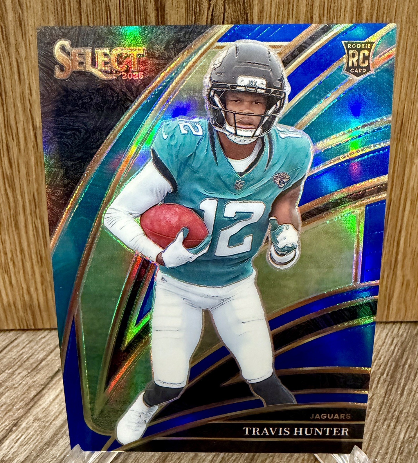 2025 Panini Select Travis Hunter RC Club Level Blue Prizm /99 Jaguars