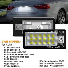 LED Kennzeichen Beleuchtung Für Audi A3 A4 B6 B7 8P A6 S4 Q7 keine Fehlermeldung