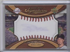 2007 Sweet Spot Signatures Ball Red Stitching Blue Ink /299 Joe Nathan Auto 0s5