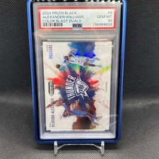 2024  Prizm Black Dual Color Blast Shai Alexander/Jalen Williams  PSA 10