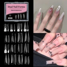 96Pcs Nail Extension Molds Nail Gel Tips Acrylic Nail Tips Full Cover Nail Art