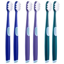 6Pk Xtra Soft Toothbrushes Adults 10000 Micro Nano Bristles Sensitive Teeth Head