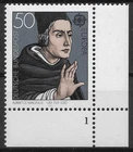 Federal 1980 ** Mi 1049 Europa 50Pf CEPT Corner Edge Sheet Corner Shape Number 1 Fn1 03264F