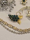 Large Lot Of Antique Vintage Jewelry Rhinestones Resale — photo 2