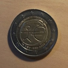 Pièce 2 Euro France 2009 commémorative UEM/EMU 1999-2009