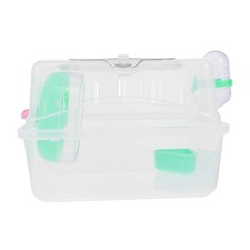 1 Set Hamster Cage Portable Pet Carry Cage With Water Feeder Running Wheel Toy