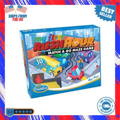 Think Fun First Rush Hour - Engaging Brain Game for Kids| Stimulating Toy |