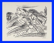 HAP Grieshaber "Paar im Kornfeld" Lithographie VII, 1968 handsigniert