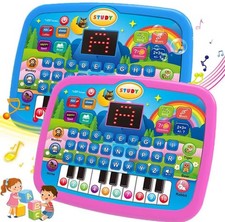 Kids  Education Tablet Toy, Age 3 Literacy Math Music Learning, Doubles as Elec