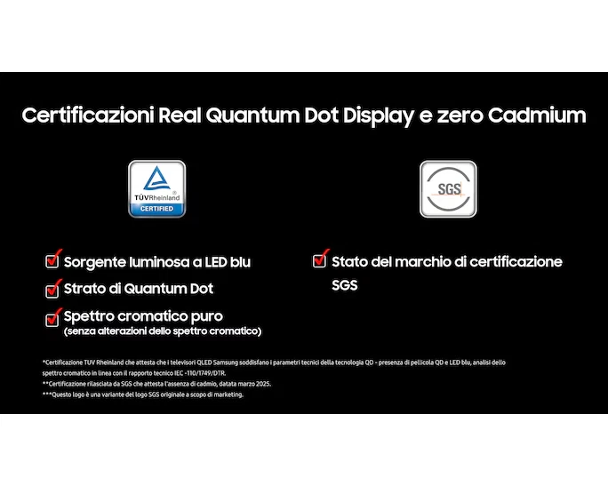 Televisore TV SAMSUNG 50" SMART QLED 2025 4K HDR DVB-T2 WiFi QE50Q7F Black - Image 4 of 4