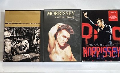 Morrissey 3DVD lot Live in Dallas,Oye Esteban!,Who put M in Manchester NTSC S-3a