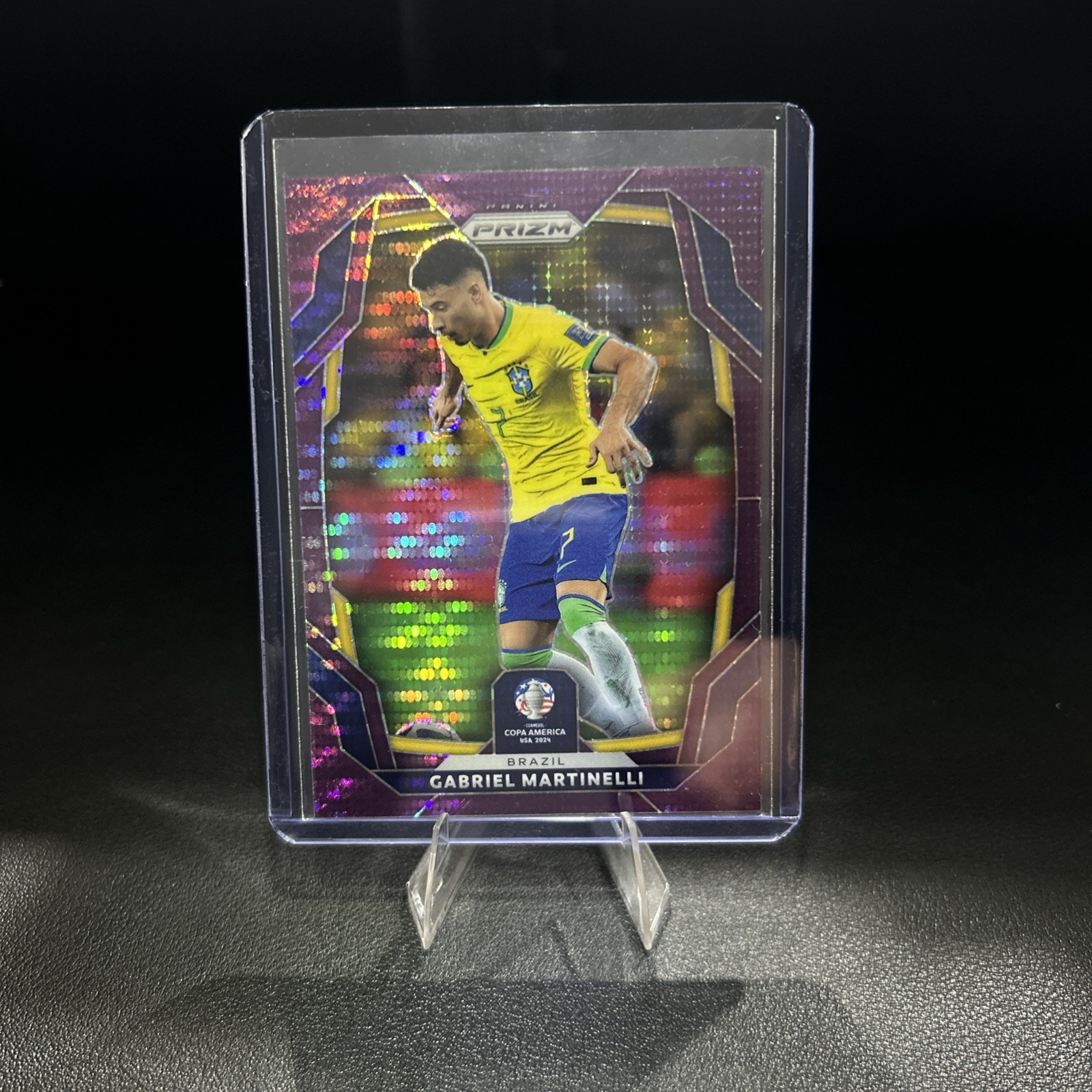 2024 Panini Prizm CONMEBOL Copa America -Gabriel Martinelli #38 Purple Prizm /49