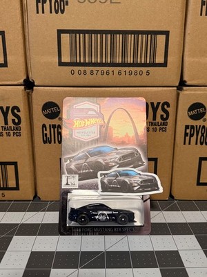 Hot Wheels Convention Newsletter Set of 6 thank you cars: '18 Ford Mustang RTR Spec 5. Matching numbered set #221 with stickers. 225 to 335 of each color made. $600 plus shipping