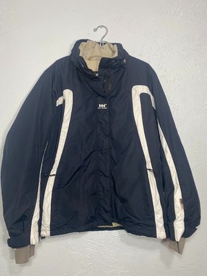 Helly Hansen Ski Helly Tech Black/White Waterproof Jacket Women s Large