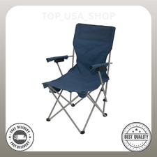 Ozark Trail Hard Arm Camping Chair with Durable Polyester Seat and Steel Frame