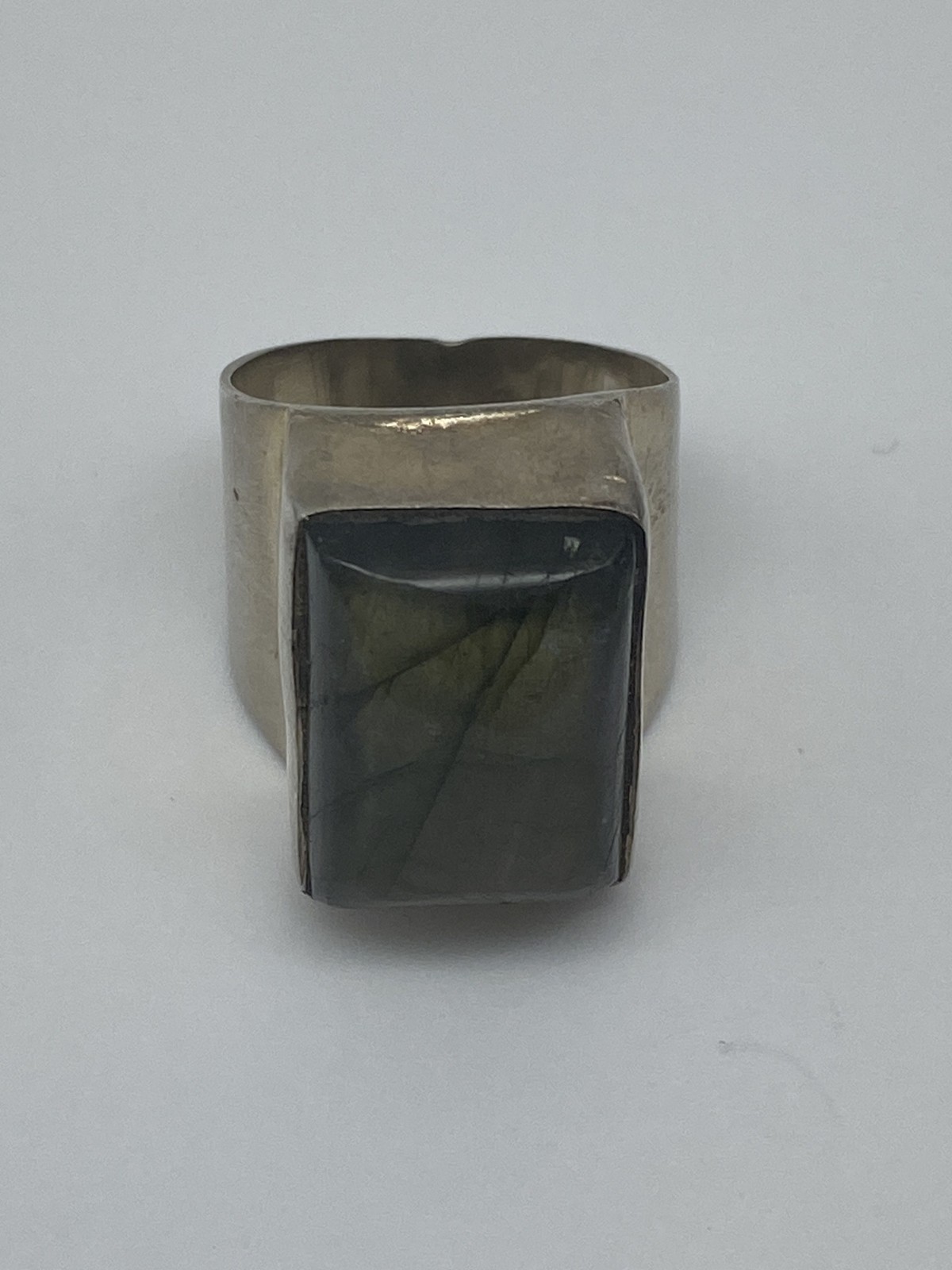 Sterling silver Labradorite Rectangle Size 6 Ring… - image 4