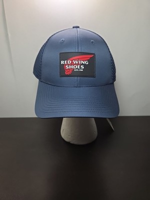 Redwing Trucker Snapback Hat Navy Blue Red Wing Logo Hat ONE SIZE