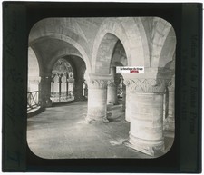 Abbaye de Saint-Denis, photo plaque verre, noir & blanc, positif 8,5x10 cm
