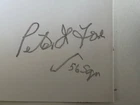 Peter Fox pencil signed Battle of Britain RAF WW2