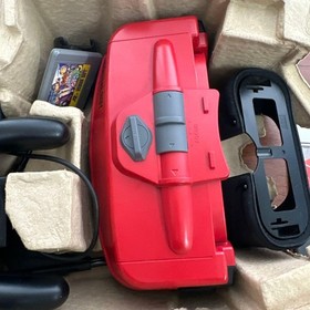 Nintendo Virtual Boy Console VUE-001 Panic Bomber 2pc Lot Retro JP Video Game