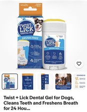 Vetality TWIST  LICK Brushless Dental Gel for Dogs, Cleans Teeth