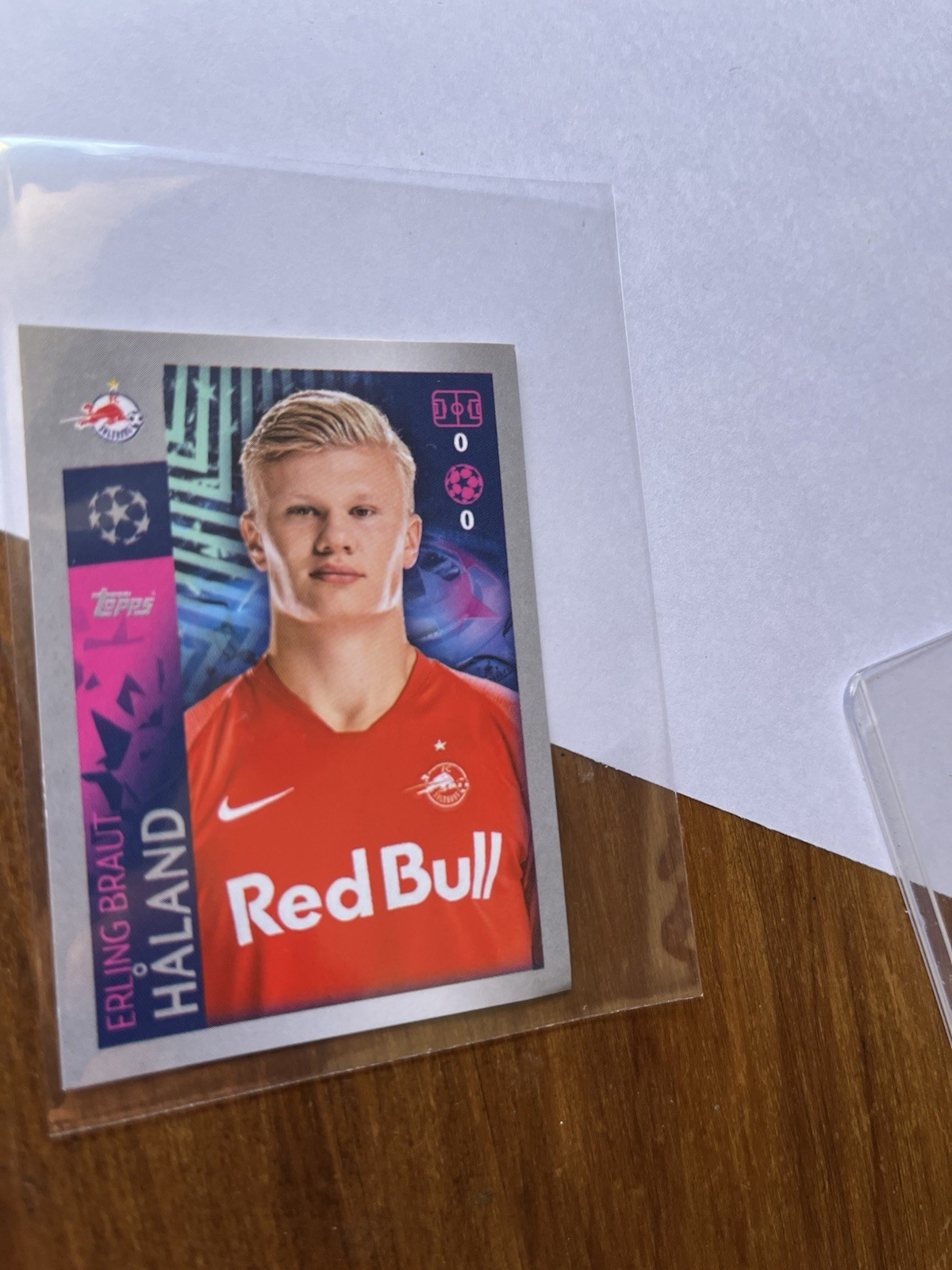 Sticker ERLING HAALAND True Rookie Champions League 2019-20 #419 view 3