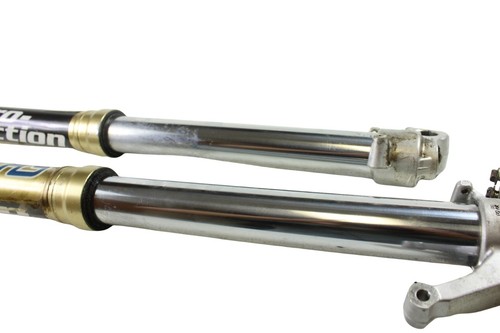 2006 SUZUKI RM250 OEM FRONT FORKS SHOWA SUSPENSION FORKS SHOCKS B4510 - Picture 12 of 14
