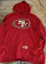 SAN FRANCISCO 49ERS Football NFL Pullover Red Hoodie Men's MEDIUM Sweatshirt
