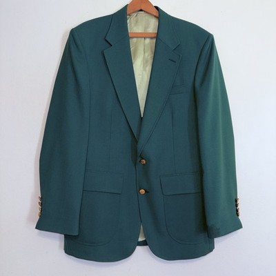 Andhurst Custom Sport Coat Jacket Blazer Shamrock Green Gold Buttons Made In USA
