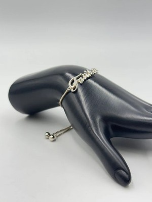Solvar Sterling Silber Armband ''Glaube'' verstellbar Bolo Bracelet