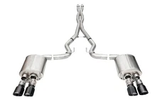 Corsa 21259BLK Xtreme Cat‑Back System for 24–25 Mustang GT 5.0L w/Active Exhaust