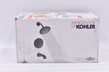 KOHLER Cursiva 3-Spray Tub and Shower Faucet in Matte Black Valve Included