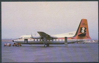 AK 9315#   BONANZA AIR LINES, Fokker F-27A