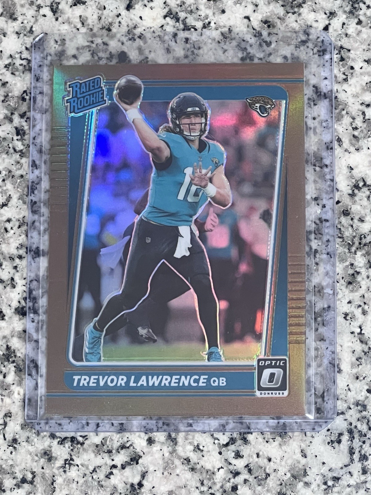 2021 Donruss Optic Football Trevor Lawrence Bronze Rated Rookie RC #201 Jaguars