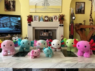Build a Bear Axolotl Konvolut - (6 x Standard & 2 x Mini)''Sehr guter Zustand''