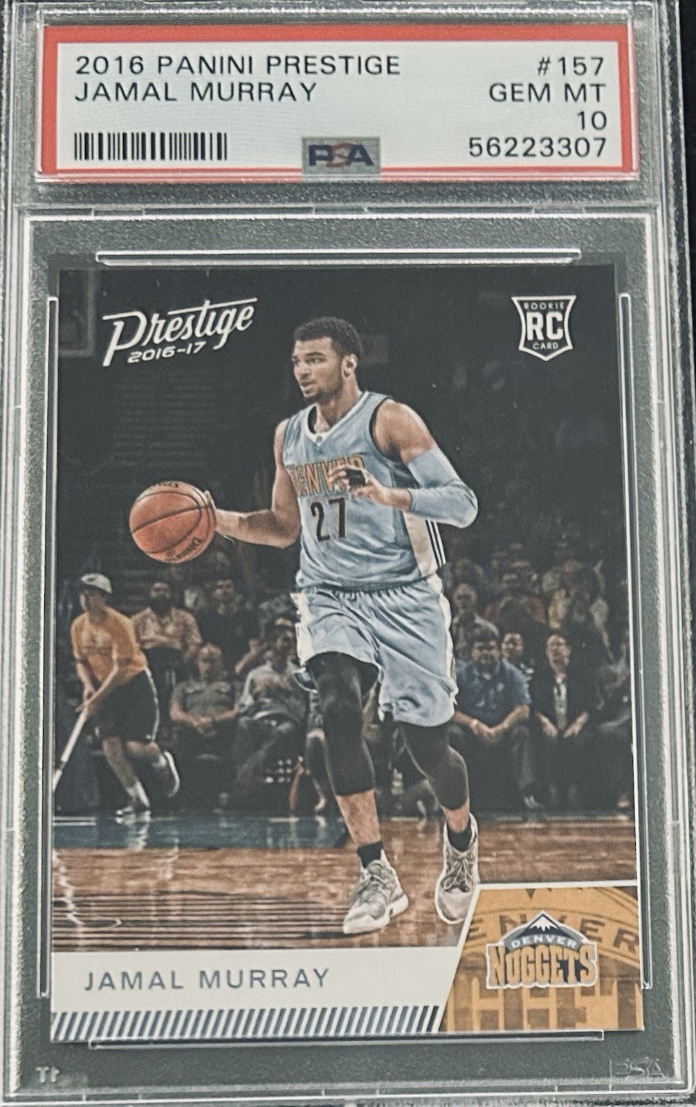 Jamal Murray 2016-17 Panini prestige basketball #157 RC Low Pop rookie PSA 10