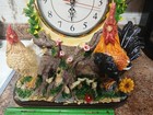 SHELF CLOCK  Mantel la cardi collection porcelain ROOSTER and Hen — photo 6