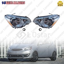 Fits 2017-2020 Mitsubishi Mirage G4 Headlight Assembly Left Right Pair