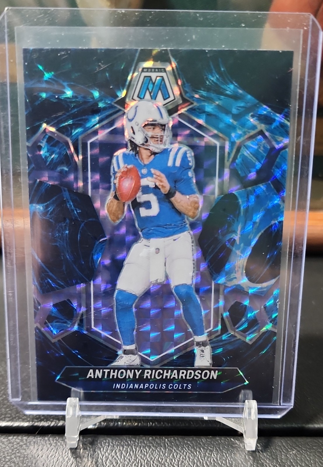 2024 Panini Mosaic - Anthony Richardson #92 Genesis Mosaic Prizm