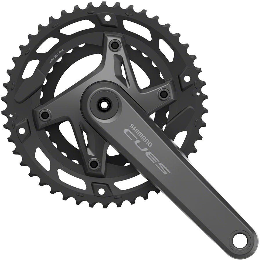 Shimano CUES FC-U6000-2 Crankset - 170mm 910-Speed 4630t Asymmetric 110 BCD 15090₽