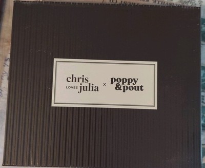 Poppy & Pout Chris  Julia LIP Balm Trio Blackberry Spiced Peach Baked Pear Card