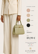 Luxamie Premium Handbag  Genuine Italian Leat...