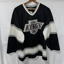 Vintage 80s 90s LA Kings Authentic Jersey CCM Ultrafil Size 48 1Fight Strap